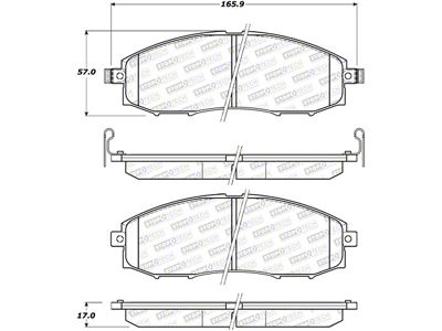 StopTech Street Brake Pads - 308.08300