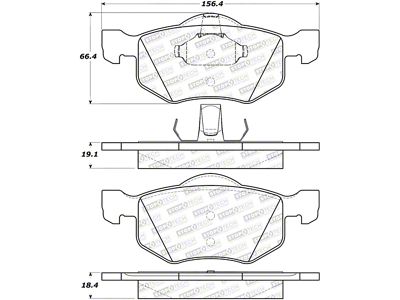 StopTech Street Brake Pads - 308.08430