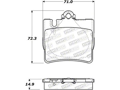 StopTech Street Brake Pads - 308.08480