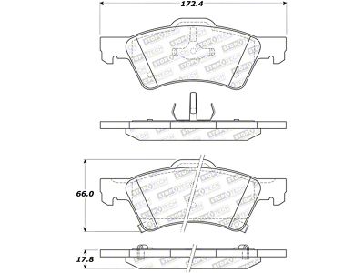 StopTech Street Brake Pads - 308.08570