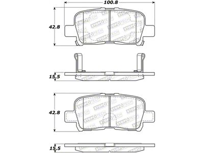 StopTech Street Brake Pads - 308.08650