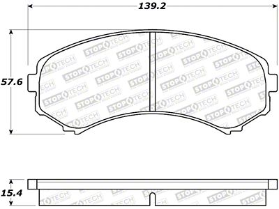 StopTech Street Brake Pads - 308.08670