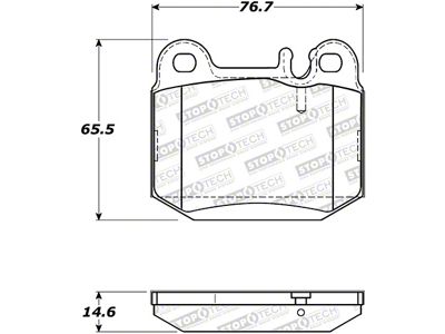StopTech Street Brake Pads - 308.08740