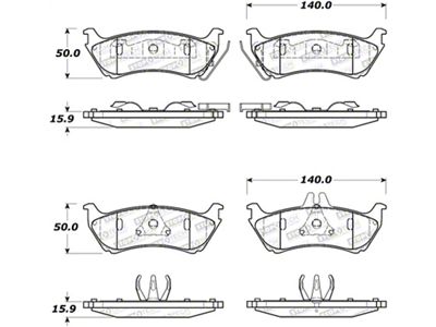 StopTech Street Brake Pads - 308.08750