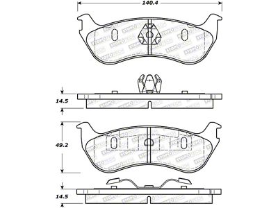 StopTech Street Brake Pads - 308.08810
