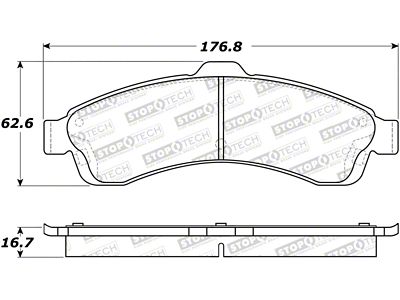 StopTech Street Brake Pads - 308.08820