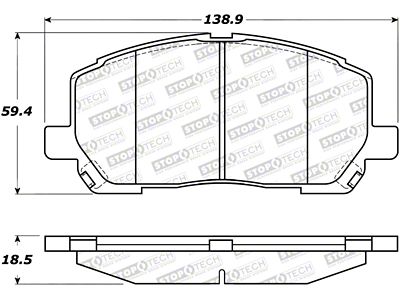 StopTech Street Brake Pads - 308.08840