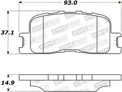 StopTech Street Brake Pads - 308.08850