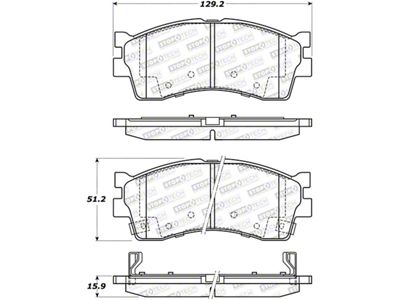 StopTech Street Brake Pads - 308.08890