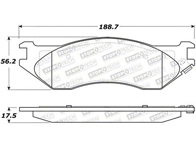StopTech Street Brake Pads - 308.08970