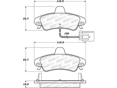 StopTech Street Brake Pads - 308.08990