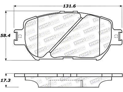StopTech Street Brake Pads - 308.09081