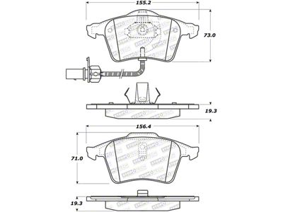 StopTech Street Brake Pads - 308.09150