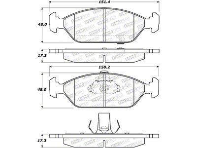 StopTech Street Brake Pads - 308.09250