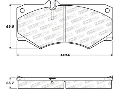 StopTech Street Brake Pads - 308.09270