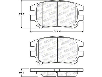 StopTech Street Brake Pads - 308.09300