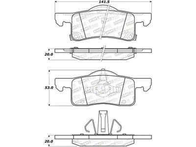 StopTech Street Brake Pads - 308.09350