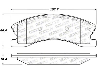 StopTech Street Brake Pads - 308.09450