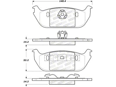 StopTech Street Brake Pads - 308.09520