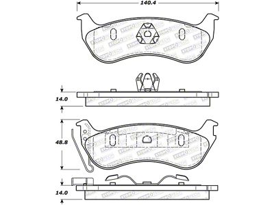 StopTech Street Brake Pads - 308.09640