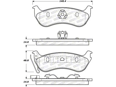 StopTech Street Brake Pads - 308.09641