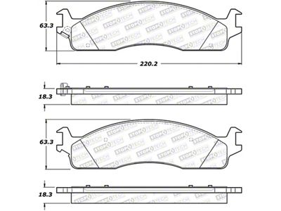 StopTech Street Brake Pads - 308.09650