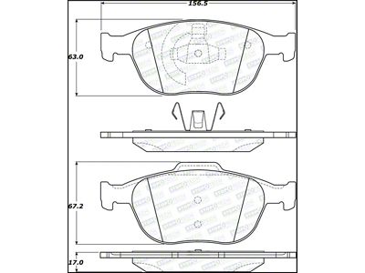 StopTech Street Brake Pads - 308.09700