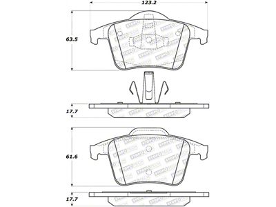 StopTech Street Brake Pads - 308.09800