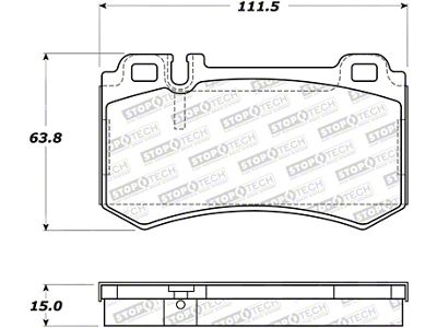 StopTech Street Brake Pads - 308.09840
