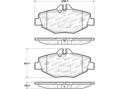 StopTech Street Brake Pads - 308.09870