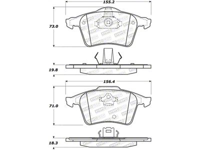 StopTech Street Brake Pads - 308.10030