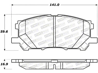 StopTech Street Brake Pads - 308.10050