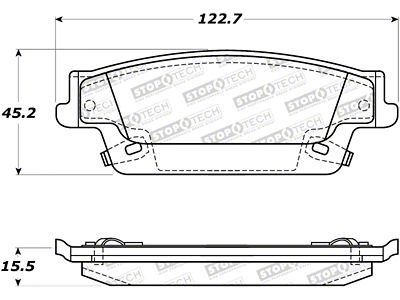 StopTech Street Brake Pads - 308.10200