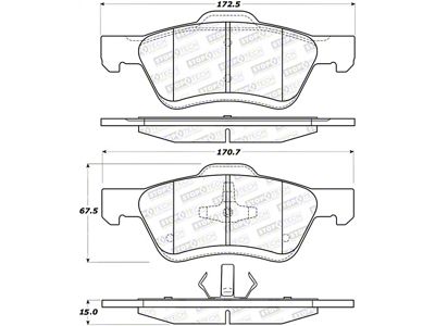 StopTech Street Brake Pads - 308.10472