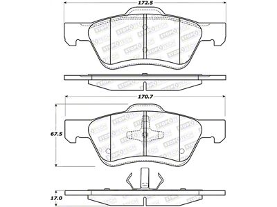 StopTech Street Brake Pads - 308.10473