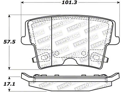 StopTech Street Brake Pads - 308.10570