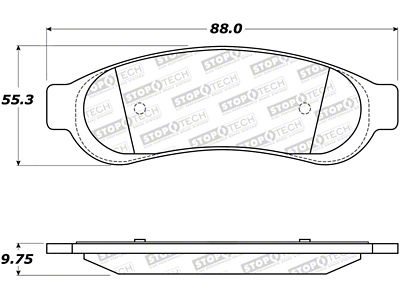 StopTech Street Brake Pads - 308.10670