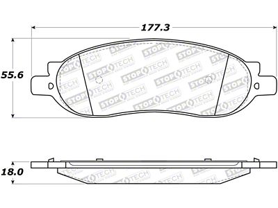 StopTech Street Brake Pads - 308.10680