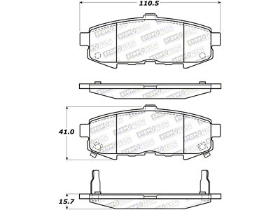 StopTech Street Brake Pads - 308.10730