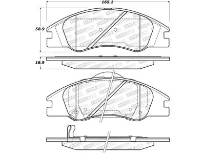 StopTech Street Brake Pads - 308.10740