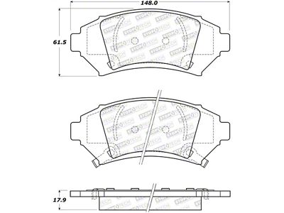 StopTech Street Brake Pads - 308.10760