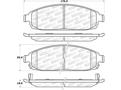 StopTech Street Brake Pads - 308.10800