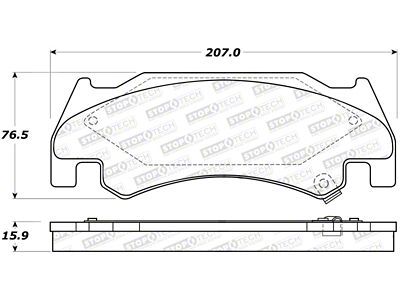 StopTech Street Brake Pads - 308.10850