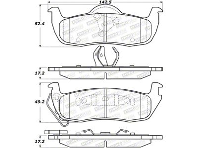 StopTech Street Brake Pads - 308.10870