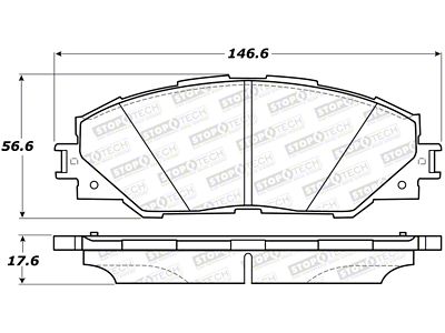 StopTech Street Brake Pads - 308.12110
