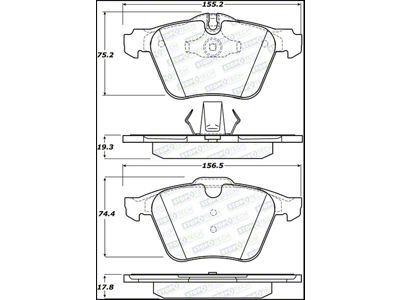 StopTech Street Brake Pads - 308.12400