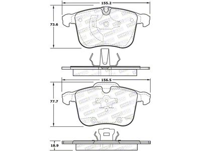 StopTech Street Brake Pads - 308.12570