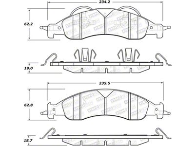 StopTech Street Brake Pads - 308.12780