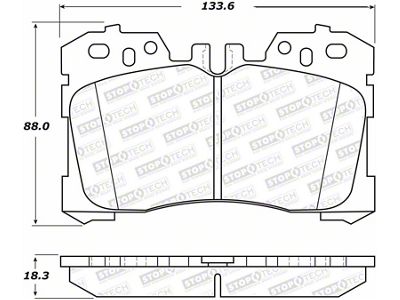 StopTech Street Brake Pads - 308.12820