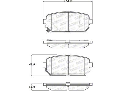 StopTech Street Brake Pads - 308.12960